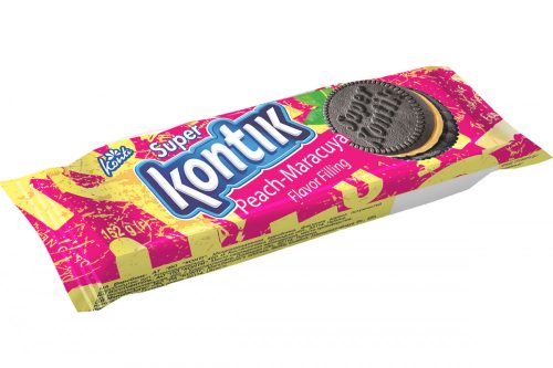 Konti Super Kontik őszibarack és maracuja ízesítésű keksz 152g