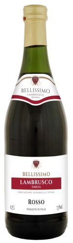 BELLISSIMO LAMBRUSCO IGT ROSSO 0,75 7,5%